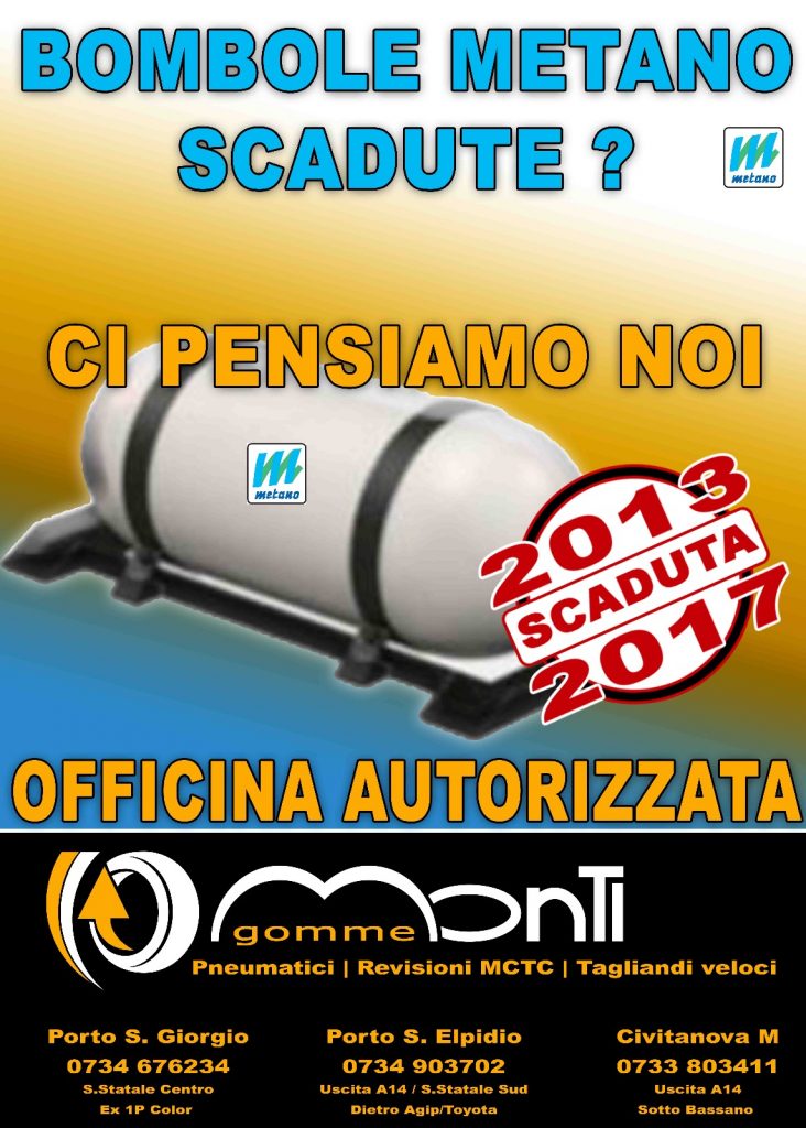 revisione auto a metano - sostituzione bombole metano scadute